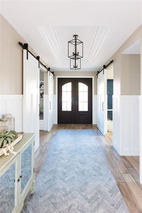 Glazed Brick Porcelain Floor Tile The Foyer Features A Stunning Inlay