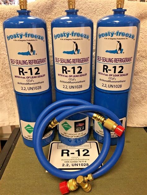 R12 Refrigerant R 12 3 28 Oz Cans With Leak Stop Proseal Xl4 1