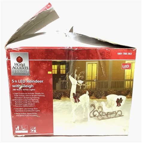 Make your house a home with home accents from oriental trading. Lot - Christmas Home Accents 5ft Led Reindeer w/ Sleigh