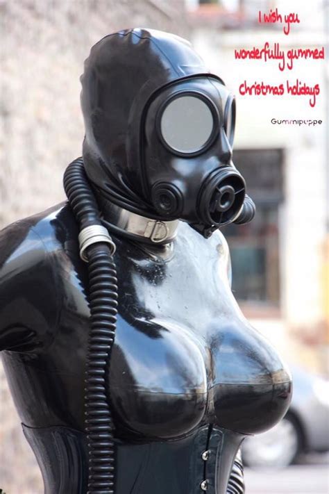 Man In Latex And Gas Mask Play Gas Mask Gloves Women 27 Min Video