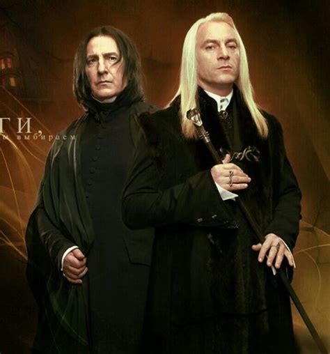 lucius malfoy and severus snape harry potter amino