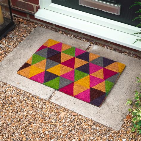 Door Mat Doormats Non Slip Natural Coir Welcome Indoor Outdoor Home Garden Mats EBay