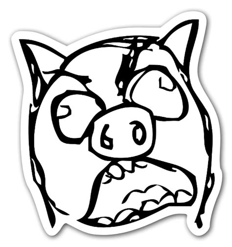 Buy Memes Piggy Rageface Die Cut Stickers Stickerapp