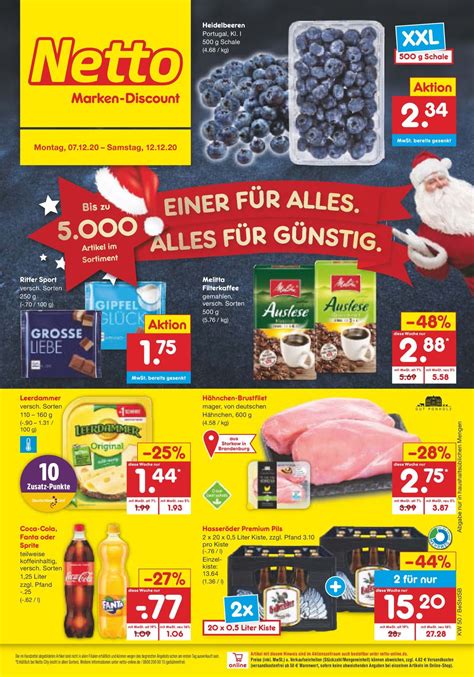 NETTO MARKEN-DISCOUNT Weihnachtsbroschüre mit aktuellen Preisen. Nutzen
