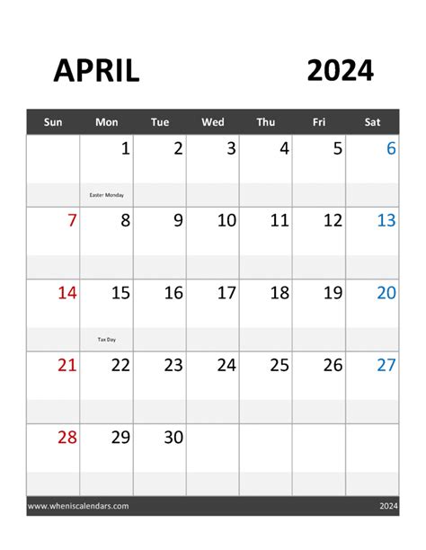 Blank Calendar Pages April 2024 Dareen Maddalena