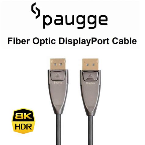 Paugge DP 1 4 AOC Active Optical 10 Metre Fiber Displayport Kablo