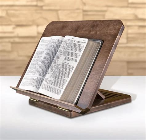 Ihs Bible Stand Adjustable Carved Wood In 2020 Bible Stand Wood