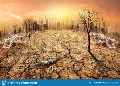 Global Warming And Human Waste Pollution Concept Sustainability