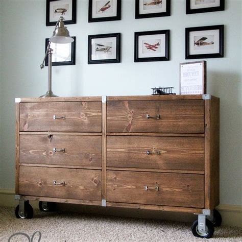 Tall Dresser With Extra Large Drawers On Wheels Adeptus Storage Cart