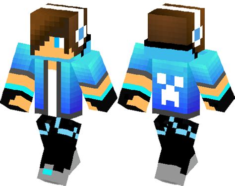 Blue Creeper Boy Minecraft Skin Minecraft Hub