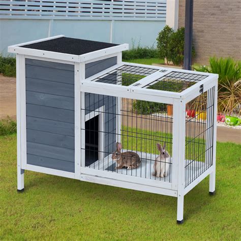I'm a christian, father, husband and former aerospace engineer. Pawhut Rabbit Hutch Cage W/Removable Tray-Grey/White