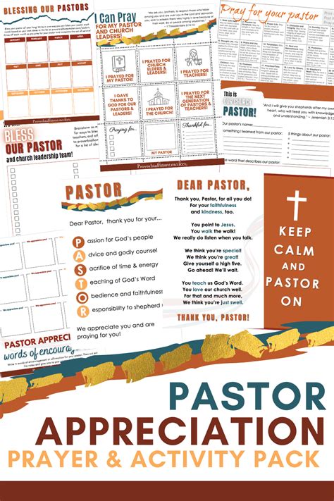 Free Pastor Appreciation Printable Pack 25 Ideas To