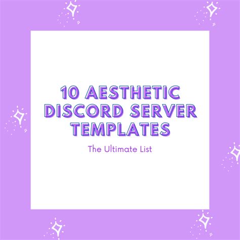10 Aesthetic Discord Server Templates The Ultimate List 2022