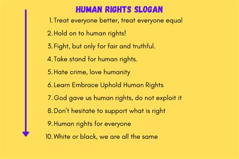 Human Rights Day Slogans Catchy Slogans For Human Rights