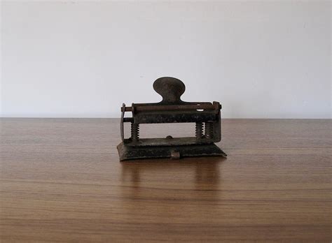 Vintage Rustic Hole Punch Industrial Rusty Hole Punch Old Desk Etsy