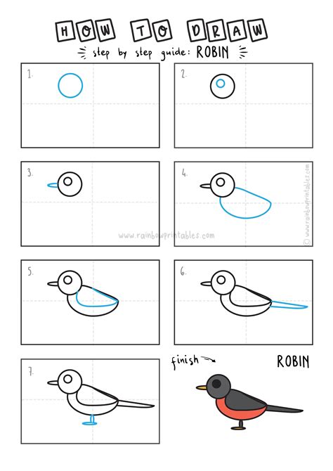 How To Draw A Cartoon Robin Bird Step By Step Ramirez Jacessid