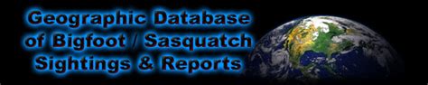 Bfro Geographical Database Of Bigfoot Sightings And Reports