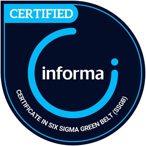 Certificate In Six Sigma Green Belt Ssgb Credly