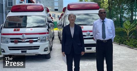 Japan Donates 8 Ambulances To The Maldives Thepress