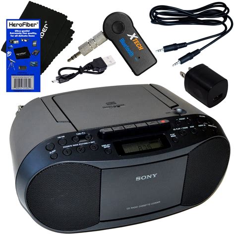 Sony Bluetooth Cd Player Amfm Radio Black Model No Zs Rs60bt Works