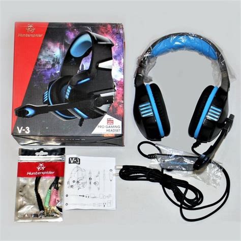 Hunterspider Headphones Hunterspider V3 Black Blue Mobile Ps4 Xbox