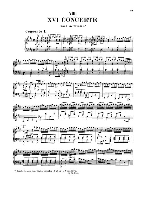 Bwv 972 Antonio Vivaldis Concerto Op 39 Rv230 Free Sheet Music By
