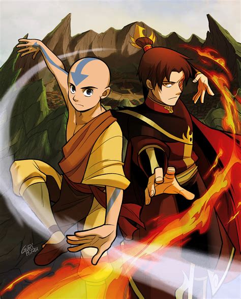 Fire Lord Zuko And Avatar Aang Image Avatar Mod Db