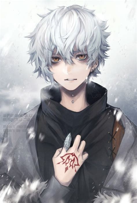 See more ideas about anime boy, anime, anime guys. Anime Guy | Tattoo #Art | White/Silver Hair | Cold Weather ...