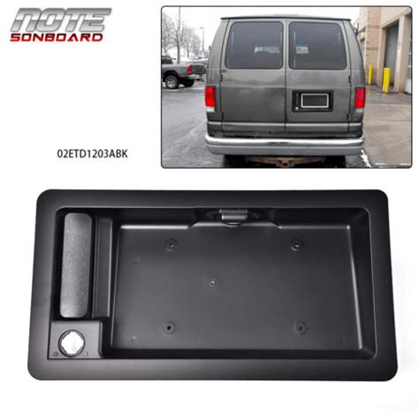 Fit For Ford Van E150 E250 Rear Cargo Door Handle And License Plate Tag
