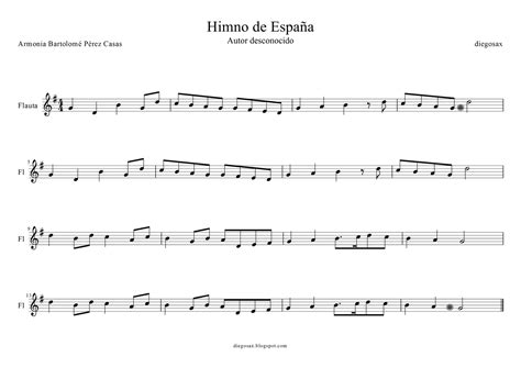 Blog De Música Los Minimozarts Himno De España Flauta Dulce