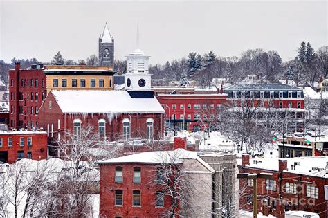 Winter In Downtown Nashua New Hampshire Photograph By Denis Tangney Jr