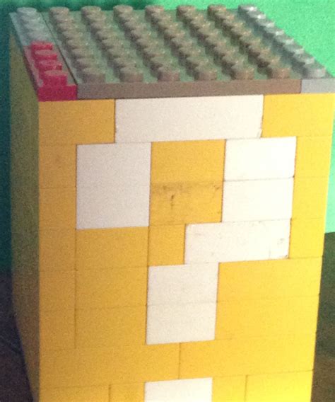 Lego How To Build A Mario Question Block 7 Steps