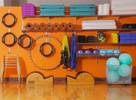 This isn't helping your students relax and enjoy yoga at your studio. Idea for pilates equipment storage | Pilates studio, No ...