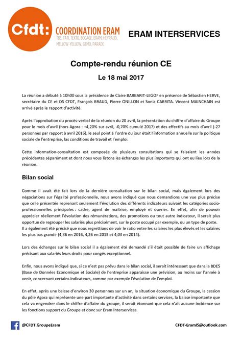 Exemple D Un Rapport De Réunion Le Meilleur Exemple