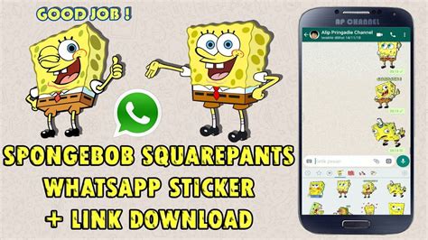 Stiker Whatsapp Spongebob Squarepants Link Download Png Youtube