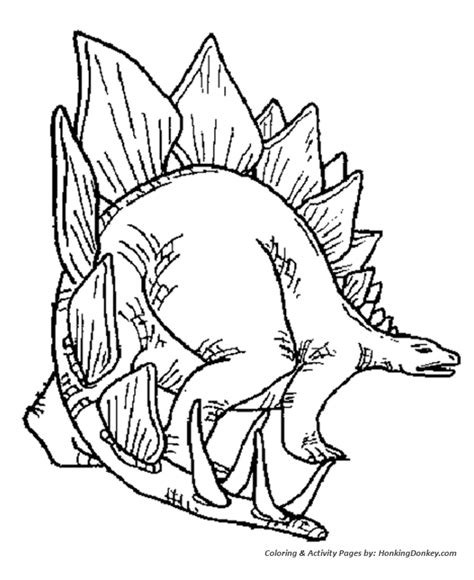 Stegosaurus Coloring Pages Dinosaur Coloring Page Sheet Honkingdonkey