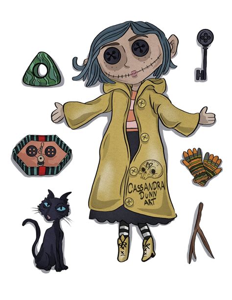 Coraline Doll Template