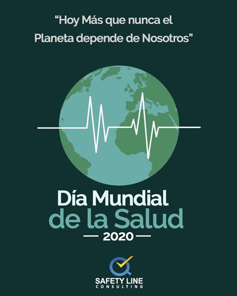 a poster with the words dia mundial de la salud and an image of a