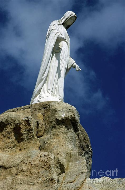 Virgin Mary Statue Photograph By Sami Sarkis Fine Art America