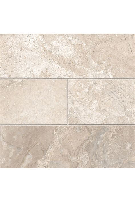 Queen Beige Polished Marble Wall And Floor Tile 4 X 12 In Marble