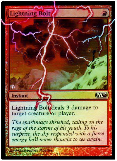 An Awesome Lightning Bolt Im Thinking About Making A Deck Of Just