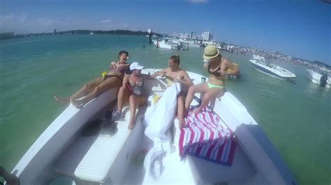 Miami Beach Haulover Sandbar Boat Party Miami In Motion Youtube