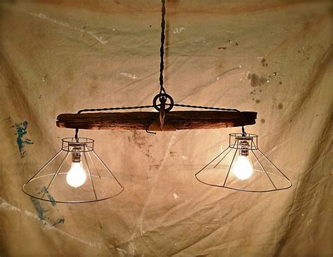 You'll need to punch through this top to get the light in. Rustic Primitive Hanging Pendant Lights / Upcycled Farm ...