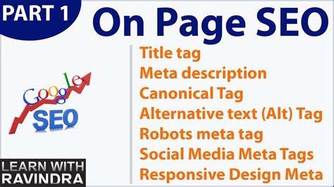 On Page Seo 1 On Page Seo In Hindi On Page Seo Tutorial On Page