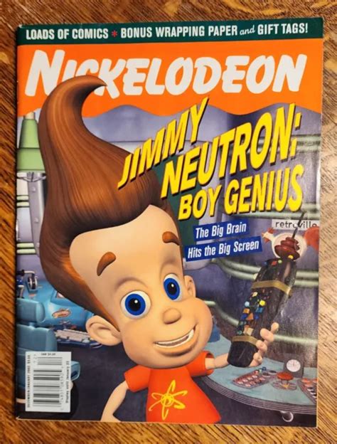 Nickelodeon Magazine Decemberjanuary 2002 Jimmy Neutron Boy Genius