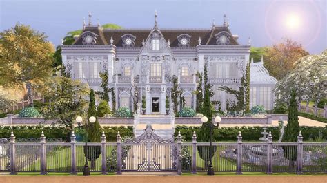 Sims 4 French Mansion 法式豪宅 Free [ruby Red Sims]