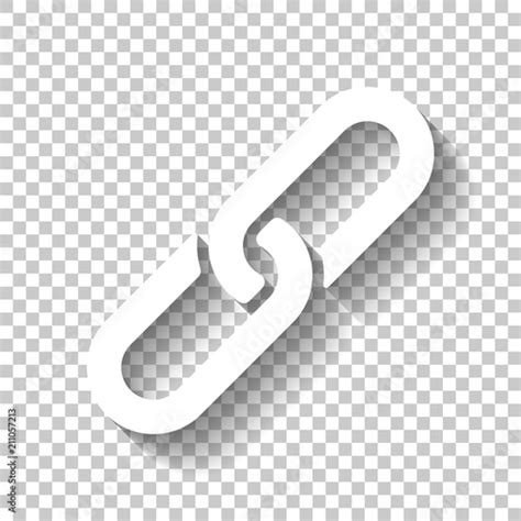 Link Icon Hyperlink Chain Symbol Simple Icon White Icon With Stock