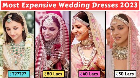 10 Most Expensive Wedding Dresses Of Bollywood Actress 2023 Parineeti