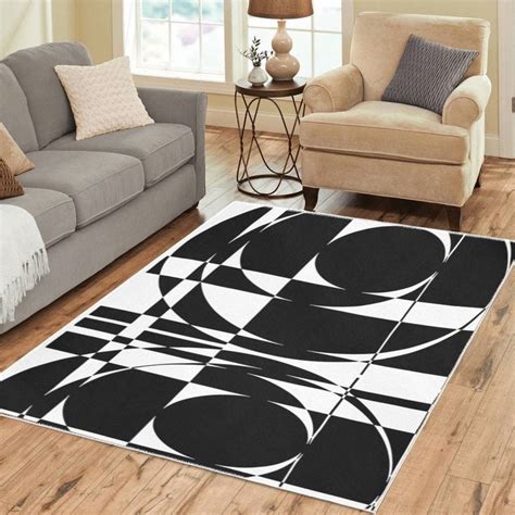 Mod Abstract Area Rugs Retro Vintage Funky Boho Carpet 3 Etsy In 2022