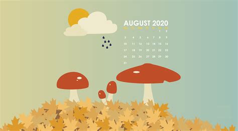 August 2020 Desktop Calendar Backgrounds Desktop Desktop Calendar